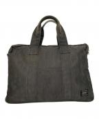 PORTERポーター）の古着「キャンバスハンドバッグ」｜グレー