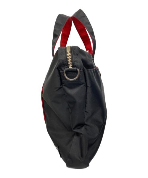 PORTER（ポーター）PORTER (ポーター) ILS (イル) L-fine 2WAYバッグ ブラック×レッドの古着・服飾アイテム