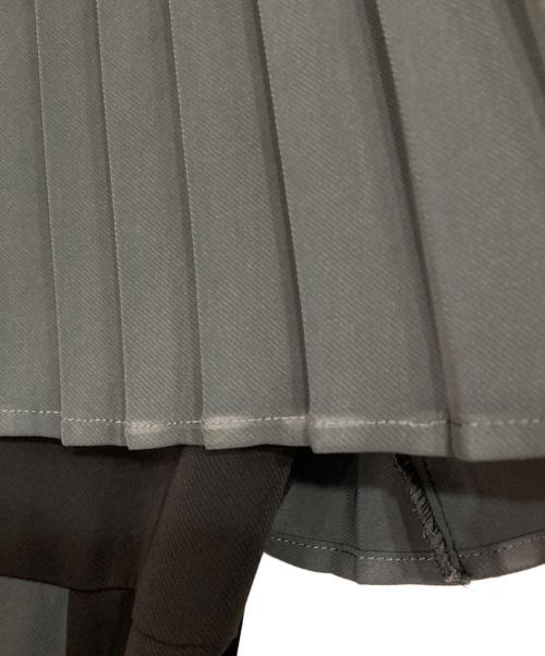 HARE（ハレ）HARE (ハレ) プリーツキリカエワンピース ブラック×グレー サイズ:Fの古着・服飾アイテム