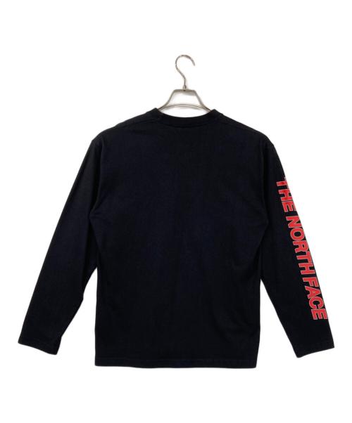 THE NORTH FACE（ザ ノース フェイス）THE NORTH FACE (ザ ノース フェイス) L/S SQUARE LOGO SLEEVE TEE ブラック サイズ:Mの古着・服飾アイテム
