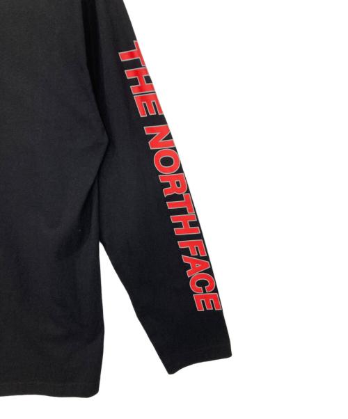 THE NORTH FACE（ザ ノース フェイス）THE NORTH FACE (ザ ノース フェイス) L/S SQUARE LOGO SLEEVE TEE ブラック サイズ:Mの古着・服飾アイテム