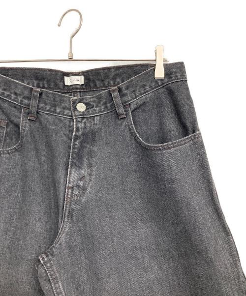CIOTA（シオタ）CIOTA (シオタ) ブラック スビンコットン 13,5oz バギーデニム グレー サイズ:31の古着・服飾アイテム