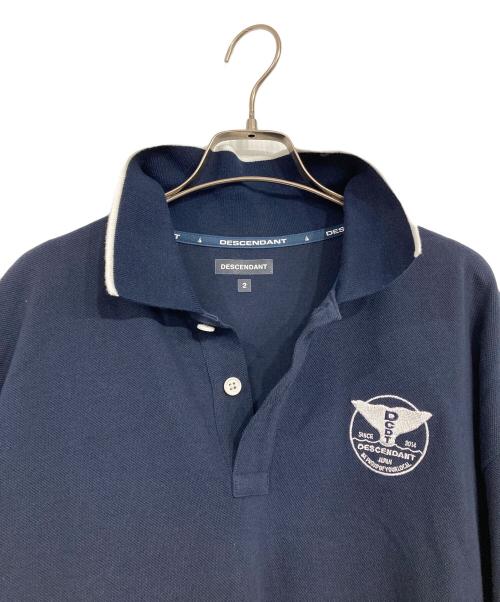 DESCENDANT（ディセンダント）DESCENDANT (ディセンダント) ポロシャツ ネイビー サイズ:2の古着・服飾アイテム