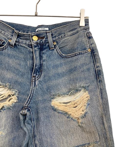 SLY（スライ）SLY (スライ) L／W TORE IT UP FLARE JEANS-B グレーの古着・服飾アイテム