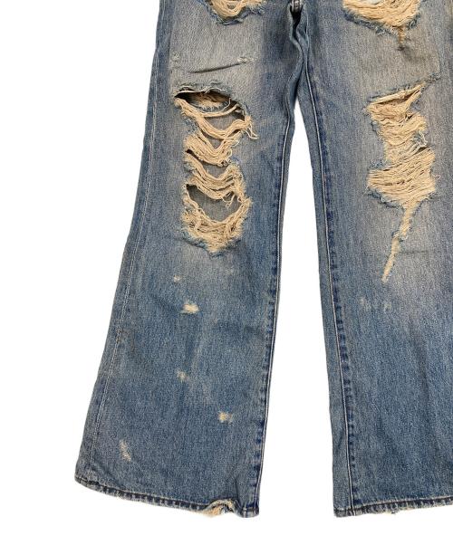 SLY（スライ）SLY (スライ) L／W TORE IT UP FLARE JEANS-B グレーの古着・服飾アイテム