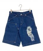 FUBU×atmos pinkフブ×アトモスピンク）の古着「Denim Half Pants」｜インディゴ