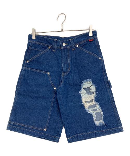 FUBU（フブ）FUBU (フブ) atmos pink (アトモスピンク) Denim Half Pants インディゴ サイズ:Mの古着・服飾アイテム