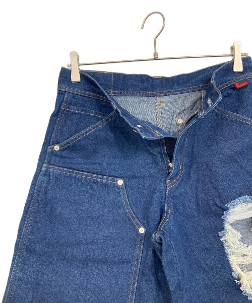 FUBU（フブ）FUBU (フブ) atmos pink (アトモスピンク) Denim Half Pants インディゴ サイズ:Mの古着・服飾アイテム