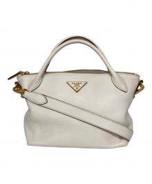 PRADA（プラダ）の古着「2WAYバッグ」｜ホワイト