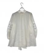 ANAYIアナイ）の古着「ラミーコットン刺繍ブラウス」｜アイボリー