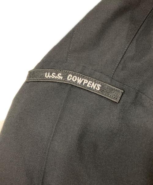 USNAVY（ユーエスネイビー）USNAVY (ユーエスネイビー) Blue Long Sleeve Poly WOOLミリタリーシャツ ブラック サイズ:16-35 SLの古着・服飾アイテム