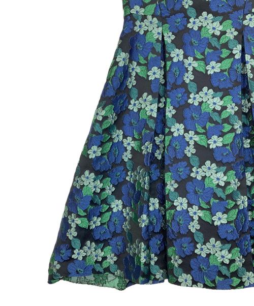 EPOCA THE SHOP（エポカ ザ ショップ）EPOCA THE SHOP (エポカ ザ ショップ) フラワー刺繍ワンピース ブラック×ブルー サイズ:38の古着・服飾アイテム