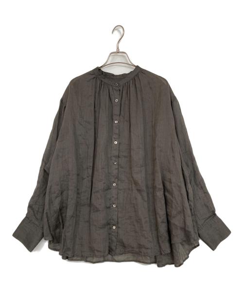 SLOBE IENA（スローブ イエナ）SLOBE IENA (スローブ イエナ) ラミーギャザーシャツ グレー サイズ:Fの古着・服飾アイテム