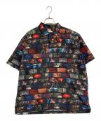 graniph×STRANGER THINGSグラニフ×ストレンジャーシングス）の古着「総柄シャツ」｜ブラック