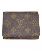 LOUIS VUITTONルイ ヴィトン）の古着「アンヴェロップ・カルト・ドゥ・ヴィジット」｜ブラウン