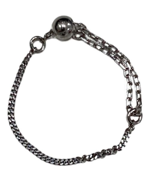 4℃ HOMME+（ヨンドシー オム）4℃ HOMME+ (ヨンドシー オム) プラチナ チェーンリング サイズ:１０号の古着・服飾アイテム