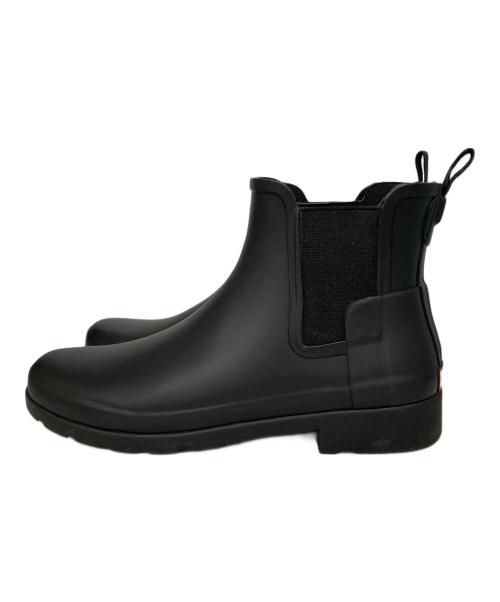 HUNTER（ハンター）HUNTER (ハンター) ORG REFINED CHELSEA/サイドゴアレインブーツ ブラック サイズ:UK7の古着・服飾アイテム