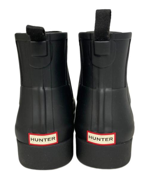 HUNTER（ハンター）HUNTER (ハンター) ORG REFINED CHELSEA/サイドゴアレインブーツ ブラック サイズ:UK7の古着・服飾アイテム
