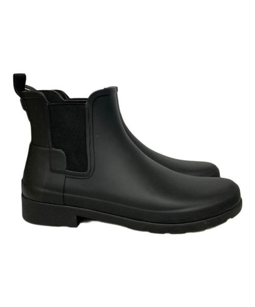 HUNTER（ハンター）HUNTER (ハンター) ORG REFINED CHELSEA/サイドゴアレインブーツ ブラック サイズ:UK7の古着・服飾アイテム