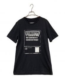 Maison Margiela 14（メゾンマルジェラ 14）の古着「STEREO TYPE Tシャツ」｜ブラック