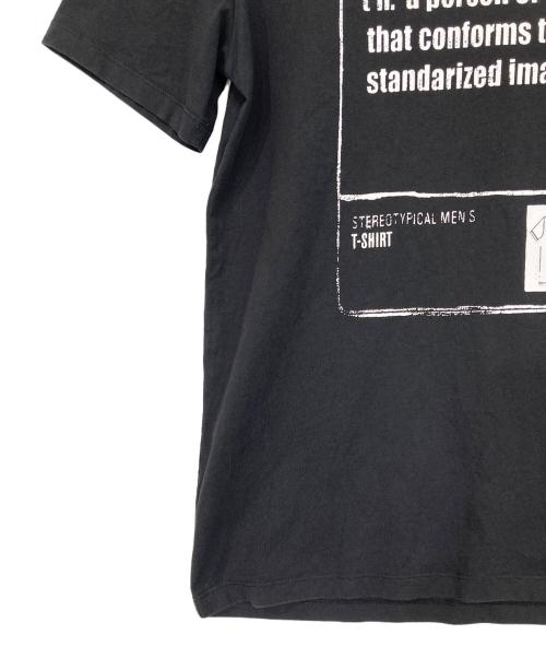 Maison Margiela 14（メゾンマルジェラ 14）Maison Margiela 14 (メゾンマルジェラ 14) STEREO TYPE Tシャツ ブラック サイズ:48の古着・服飾アイテム