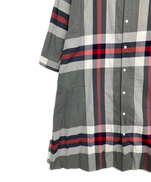BEAMS BOY（ビームスボーイ）BEAMS BOY (ビームスボーイ) ビッグタータンワンピース グレー サイズ:表記無しの古着・服飾アイテム
