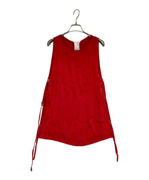 Whim Gazette（ウィムガゼット）Whim Gazette (ウィムガゼット) シルクリボンブラウス レッド サイズ:Fの古着・服飾アイテム