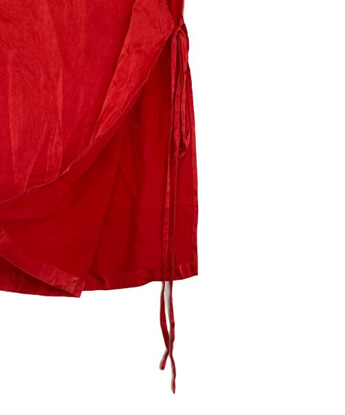 Whim Gazette（ウィムガゼット）Whim Gazette (ウィムガゼット) シルクリボンブラウス レッド サイズ:Fの古着・服飾アイテム