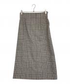 ROPEロペ）の古着「ウールモヘヤタイトスカート」｜グレー