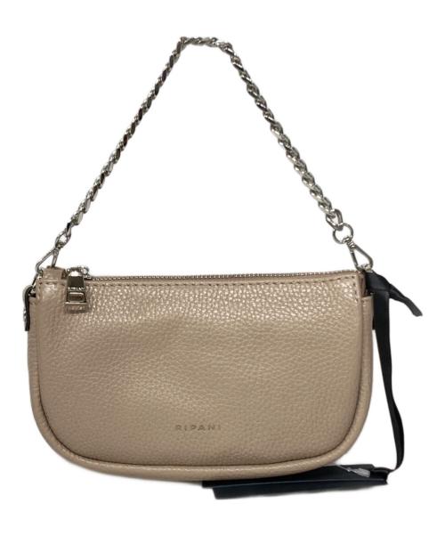 ripani（リパーニ）ripani (リパーニ) チェーン付ミニショルダーバッグ ベージュの古着・服飾アイテム
