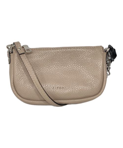 ripani（リパーニ）ripani (リパーニ) チェーン付ミニショルダーバッグ ベージュの古着・服飾アイテム