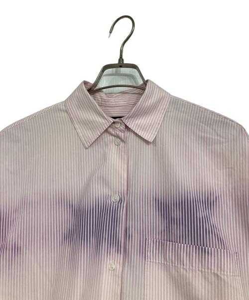 DIESEL（ディーゼル）DIESEL (ディーゼル) グラデストライプシャツ ピンク×パープル サイズ:XSの古着・服飾アイテム