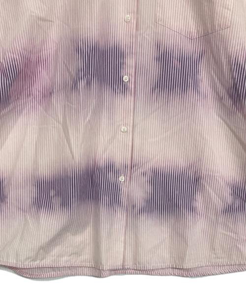 DIESEL（ディーゼル）DIESEL (ディーゼル) グラデストライプシャツ ピンク×パープル サイズ:XSの古着・服飾アイテム