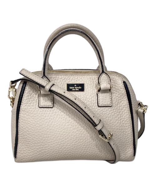 Kate Spade（ケイトスペード）Kate Spade (ケイトスペード) 2WAYバッグ ベージュの古着・服飾アイテム