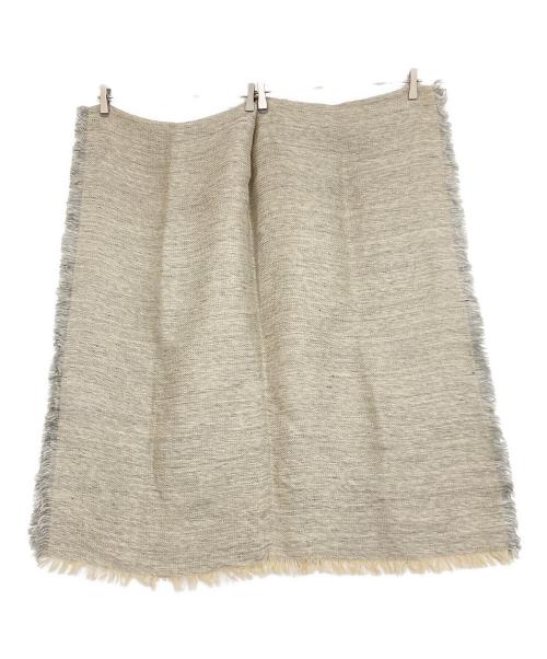 ASAUCE MELER（アソースメレ）ASAUCE MELER (アソースメレ) リネン混ストール ベージュの古着・服飾アイテム