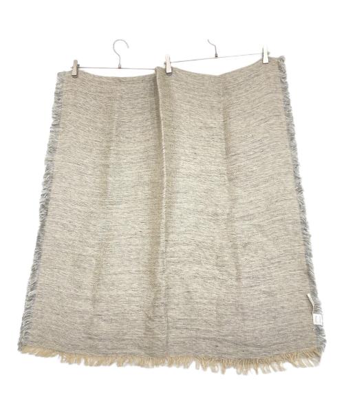 ASAUCE MELER（アソースメレ）ASAUCE MELER (アソースメレ) リネン混ストール ベージュの古着・服飾アイテム
