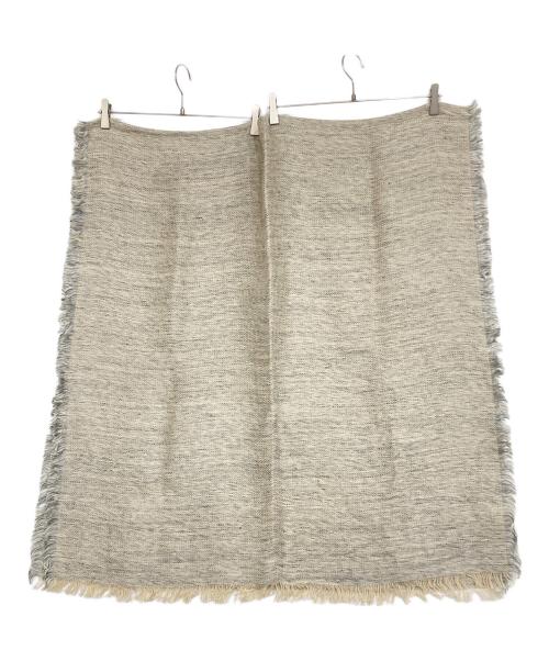 ASAUCE MELER（アソースメレ）ASAUCE MELER (アソースメレ) リネン混ストール ベージュの古着・服飾アイテム