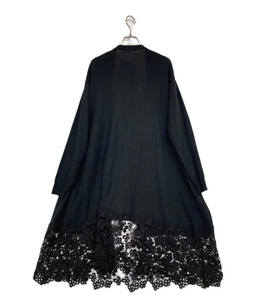 BEARDSLEY（ビアズリー）BEARDSLEY (ビアズリー) 裾レースカーディガン ブラック サイズ:SIZE Fの古着・服飾アイテム