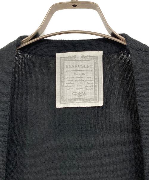 BEARDSLEY（ビアズリー）BEARDSLEY (ビアズリー) 裾レースカーディガン ブラック サイズ:SIZE Fの古着・服飾アイテム