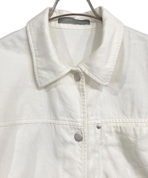 theory luxe（セオリーリュクス）theory luxe (セオリーリュクス) Slate Denim Ivane Shirt ホワイト サイズ:38の古着・服飾アイテム