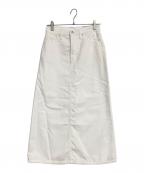 theory luxeセオリーリュクス）の古着「Slate Denim Kyden Skirt」｜ホワイト