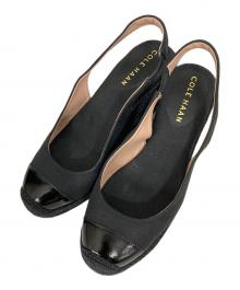 COLE HAAN（コールハーン）の古着「ウェッジソールサンダル」｜ブラック