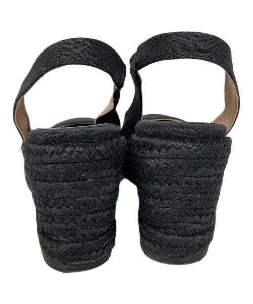 COLE HAAN（コールハーン）COLE HAAN (コールハーン) ウェッジソールサンダル ブラック サイズ:5 1/2 Bの古着・服飾アイテム