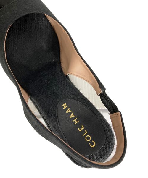 COLE HAAN（コールハーン）COLE HAAN (コールハーン) ウェッジソールサンダル ブラック サイズ:5 1/2 Bの古着・服飾アイテム