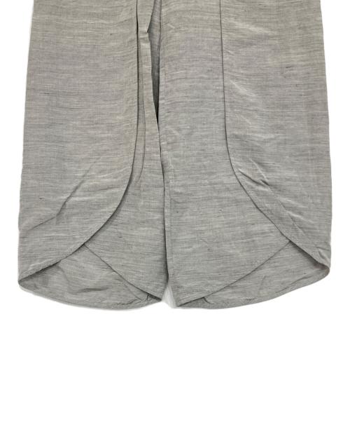 GALERIE VIE（ギャルリーヴィー）GALERIE VIE (ギャルリーヴィー) リネンキュプラ タイパンツ グレー サイズ:32の古着・服飾アイテム