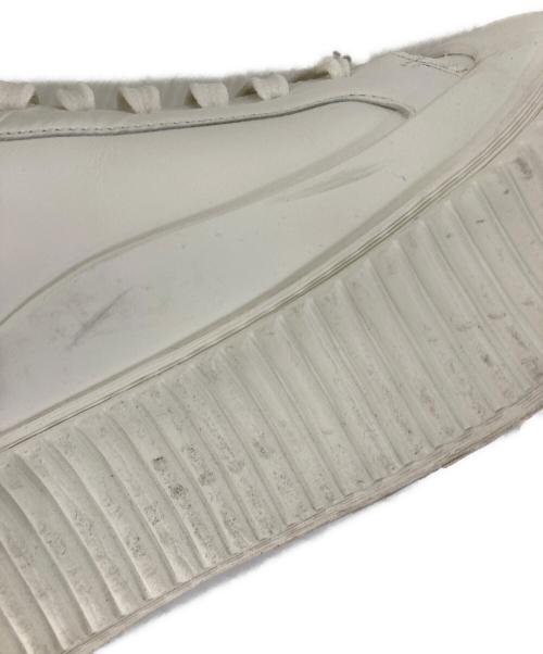 JIL SANDER（ジルサンダー）JIL SANDER (ジルサンダー) 厚底レザースニーカー ホワイト サイズ:35の古着・服飾アイテム