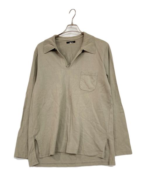 Y's for living（ワイズフォーリビング）Y'S for living (ワイズフォーリビング) 襟付きカットソー カーキ サイズ:Lの古着・服飾アイテム