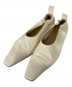 2.718ニーテンナナイチハチ）の古着「スクエアトゥーパンプス」｜アイボリー