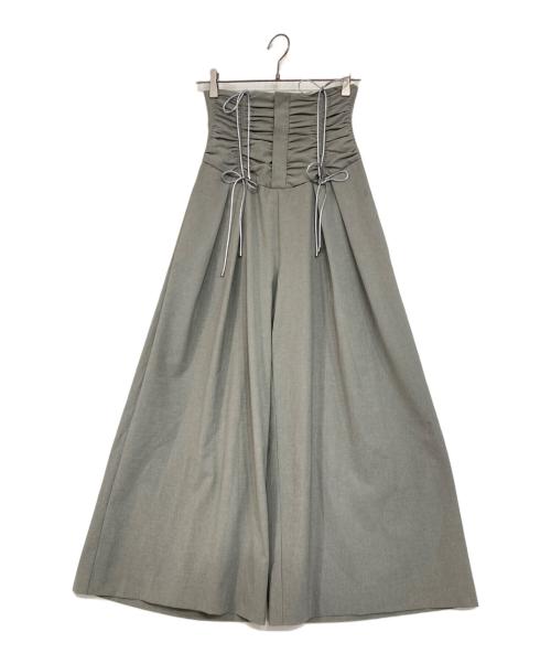 Snidel（スナイデル）Snidel (スナイデル) シャーリングギャザーパンツ グレーの古着・服飾アイテム