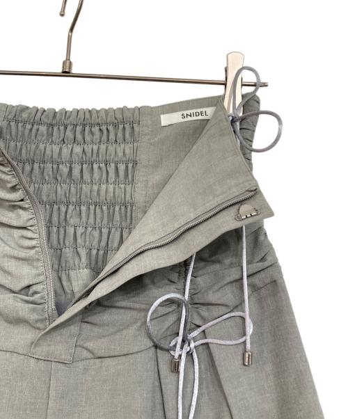 Snidel（スナイデル）Snidel (スナイデル) シャーリングギャザーパンツ グレーの古着・服飾アイテム
